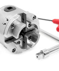 2.75 Inch 4 Jaw Self Centering Keyed Lathe Chuck Set For Wood Lathe With 1 Inch 8 TPI Thread, Must Have Internal Grips