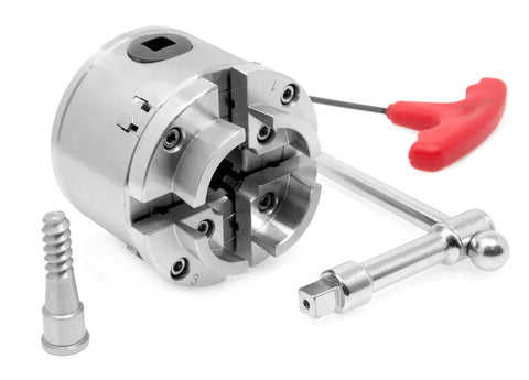 2.75 Inch 4 Jaw Self Centering Keyed Lathe Chuck Set For Wood Lathe With 1 Inch 8 TPI Thread, Must Have Internal Grips