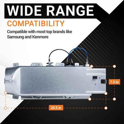 Wide Range Compatibility of All In One Dryer Heating Element Kit Replacement For Samsung And Kenmore Dryers Including DC97-14486A