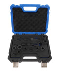 Sorandy 16 Piece Impact Brake Caliper Socket Set For German Cars With Storage Case Master Tool Kit Includes pentagonal hexagonal 7 tooth drives, open case