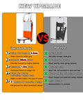 Comparison of Heavy Duty Electric Stair Climbing Hand Truck With 300kg Load Capacity Foldable Dolly Cart features vs old model.
