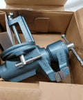 Clamp On Vise With Four Inch Jaw Width And Two And A Quarter Inch Jaw Opening, Two Inch Throat, 45 Degree Rotation in box
