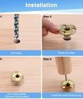 Step-by-step installation guide for Premium Heavy Duty M10x17mm T Nuts, 5 Pack Black Zinc Plated Carbon Steel Tee Nuts.