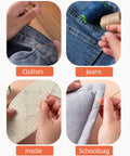 Using Ten Color Sewing Thread Kit With Heavy Duty Denim Grade Polyester Spools 20s/3 Thick Thread for clothes, jeans, insole, schoolbag repairs.