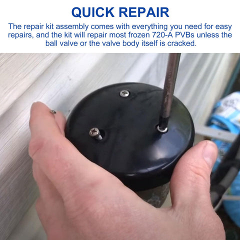 Pressure Vacuum Breaker Repair Kit And Bonnet Repair Kit RK1 720A For Zurn Wilkins installation process