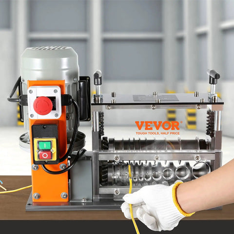 Heavy Duty Automatic Wire Stripper For Electric Cables Point Zero Six To One Point Five Seven Inches with rugged motor and cable.