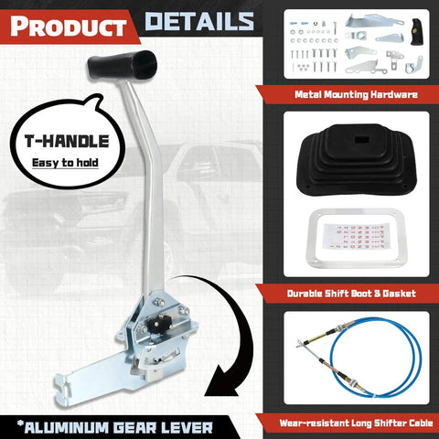 Detent Shifter Assembly For 3 And 4 Speed Transmissions Street Tested Gear Shifts For GM TH200 TH250 TH350 TH400 700R4 4L60 4L60E