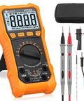 6000 Counts Digital Multimeter With TRMS Auto Range Backlit Display 750V AC DC 20A AC DC Measurement NCV CAT III 600V Kit.