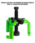 Versatile 2 And 3 Jaw Harmonic Balancer Puller For 3, 4, And 6 Spoke Balancers, Heavy Duty Engine Pulley Puller For Ford Coyote