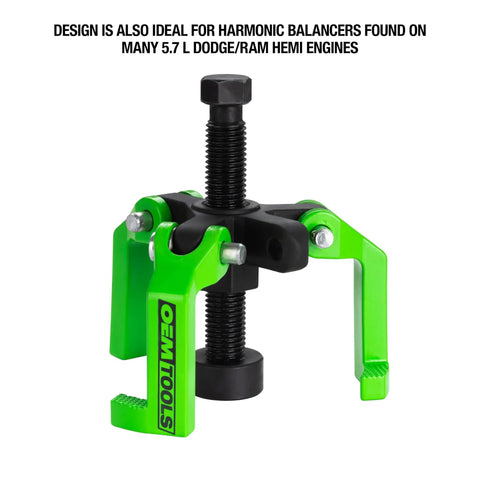 Versatile 2 And 3 Jaw Harmonic Balancer Puller For 3, 4, And 6 Spoke Balancers, Heavy Duty Engine Pulley Puller For Ford Coyote