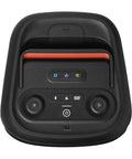 Control panel of Portable Party Speaker With Foldable Handle And Pro Sound, Club 120 Delivers Dope Bass, Futuristic Light Show.