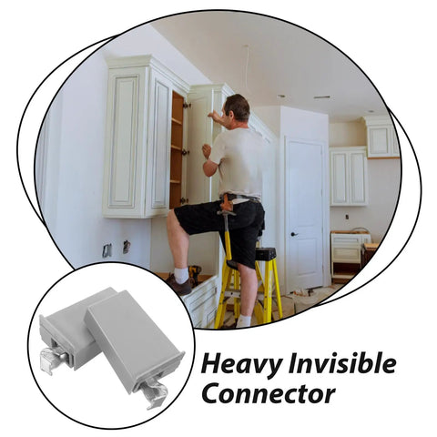 Heavy Duty Cabinet Hinges With Soft Close Concealed Box Hinges For Frameless Kitchen Cabinets Gray Metal Hanger Connectors