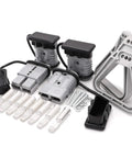 Heavy Duty 175A 600V Battery Connector Quick Disconnect for AWG 1/0 to 2 Gauge with modular connectors and accessories