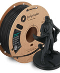 Premium PLA Pro 3D Printing Filament 1.75mm Black 1kg, High-Impact Tough PLA, Ultra Fast Printing Up To 300 Millimeters Per Second