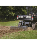 ATV using Landscape Rake Attachment For ATV Or UTV, 60 Inch Wide With 17 Tines, Heavy-Duty Yard Leveler For Big Yards, Dirt And Lawn Prep