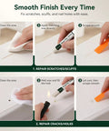 Slick White Wood Filler Sticks 4 Pack Putty for Furniture and Floor Repair Ninja Quick Fix Scratches Patches Kit usage instructions