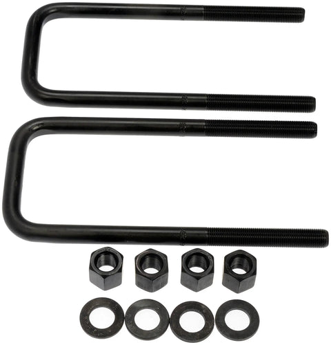 Ford F 150 Rear Leaf Spring Axle U Bolt Kit 2015 2016 2017 2018 Heavy Duty OE Replacement showing bolts, washers, and nuts