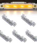 LED Roof Cab Marker Lights Kit 5 Pcs For Volvo VNL VNM Trucks 2008 2009 2010 2011 2012 2013 2014 2015 2016 2017 Waterproof DOT Approved