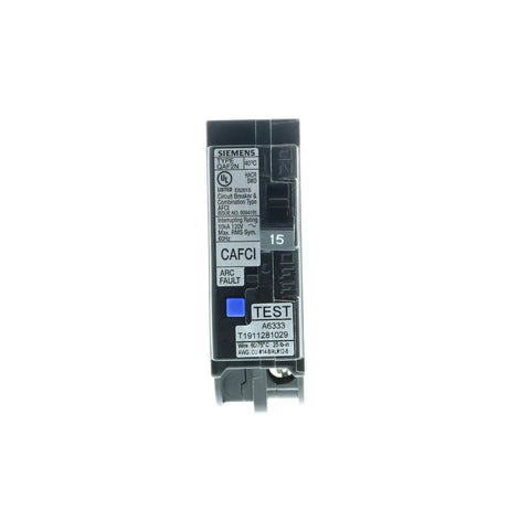 15 Amp 1 Pole AFCI Plug On Neutral Combination Circuit Breaker With Arc Fault Detection UL Listed For Residential Use Easy Install