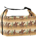 Cowboy Themed Lunch Bag Insulated Tote For Everyday Grub, Leakproof Reusable with cowboy print, large capacity