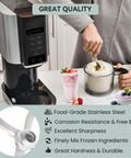 Replacement Paddle Blade For Creami NC300 NC301 Series Ice Cream Makers Compatible With Multiple Models Including NC300 NC300C NC301 NC301C NC301HGN NC301HSL NC301WH And More Easy Install Durable Food Grade Replacement Part, stainless steel paddle
