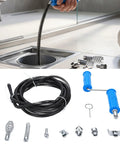 Slick Heavy Duty Drain Auger Attachment For Kitchen And Bathroom Sink and 5 Meter Flex Cable with Turbo Cutter Heads in use.