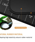 Close-up of XXL Extended Gaming Mouse Pad With Premium Non Slip Base For Office And Gaming Setups 35.4 Inch By 15.7 Inch World Map Design showing precision seaming and natural rubber material.