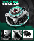 Front Wheel Hub And Bearing Assembly For Ford F150 2009 2010 Six Bolt Hub ABS Compatible Heavy Duty OE Reference 515119