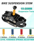 Suspension Bike Stem For Mountain Road And Gravel Bikes With 31.8mm Handlebar Clamp 90mm Length 7 Degree Rise