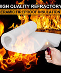 Ceramic Fiber Insulation Blanket 1 Inch Thick For Heavy Duty Fireproof Heat Shield And Refractory Use with flames testing