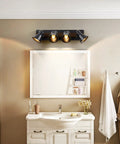Versatile Quad Light Kitchen Track Lighting Kit With Adjustable Ceiling And Wall Mount Spotlight in bathroom above mirror