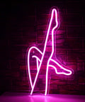 Pink Neon Leg Light Sign USB Powered For Bedroom Decor Bar Man Cave Hotel Dorm Room Wall Decor LED Neon Sign Easy Plug In
