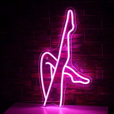 Pink Neon Leg Light Sign USB Powered For Bedroom Decor Bar Man Cave Hotel Dorm Room Wall Decor LED Neon Sign Easy Plug In