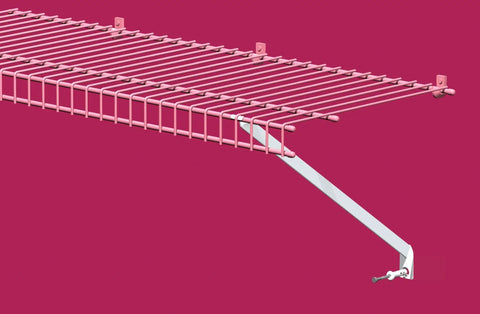 Wire Shelving Support Brackets For 12 Inch And 16 Inch Depth Shelves 12 Pack With Anchors And Pins For Fixed Mount Installation
