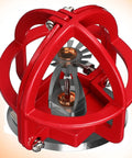 Tough As Nails Fire Sprinkler Head Guard Cover Bump Proof Protector Cage, red metal shield for ceiling mount pipelines.