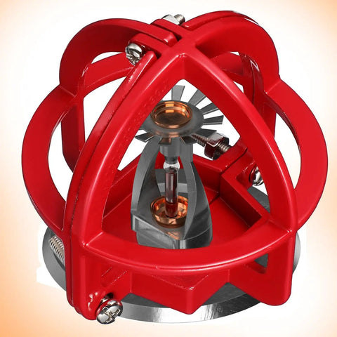 Tough As Nails Fire Sprinkler Head Guard Cover Bump Proof Protector Cage, red metal shield for ceiling mount pipelines.
