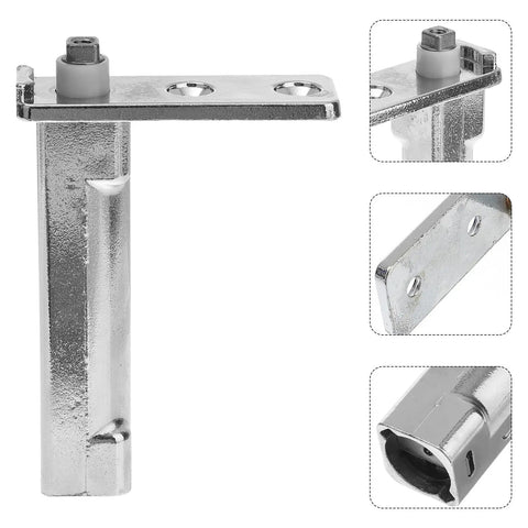 Heavy-Duty Zinc Alloy Refrigerator Door Hinge With Spring-Loaded Self-Closing Function, silver pivot for freezer and fridge doors