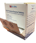 Open box of 64 Biodegradable Enzymatic Tablets 3 In 1 Ultrasonic Cleaner Evacuation Cleaner And Tools Pre Soak Quick Dissolve In A Gallon