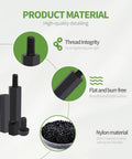 320 Piece M2 Nylon Hex Spacer Standoff Kit With Male And Female Screws Nuts And Spacers Black Durable Nylon Includes Plastic Case Easy To Install Great For Electronics DIY Projects with material benefits