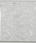 Stratocaster Modern White Moto Backplate And Pickguard Cover For Real Strats, Premium Celluloid, Exact Screw Hole Pattern