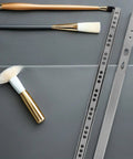 2 Pack Replacement Drawer Slides With Ball Bearing For Cabinets, Heavy Duty Cold Rolled Steel Rails, brushes nearby