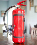 Fire Extinguisher Mini Bar With Concealed Liquor Cabinet To Stash Your Top Shelf Booze in a modern home setting.