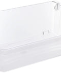 Clear Door Shelf Bin Replacement For Refrigerator 240324502, durable inner door storage bin for organizing produce and items.