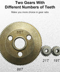 Beefy 86T Spur Gear 48P Steel Transmission Set For Traxxas Slash 2WD Rustler Stampede Upgrades With 19T And 21T Pinions Gears