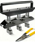 3-Station Edge Roller Bender for Sheet Metal Roofing with 0-90 Degree Adjustable Bending Tool and snips