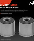 2 Pack Front Suspension Track Bar And Panhard Bar Bushings For Jeep Grand Cherokee WJ 1999-2004 Direct Replacement Front Left And Right Metal And Rubber Polished Finish Rust Protected Easy Install, two bushings