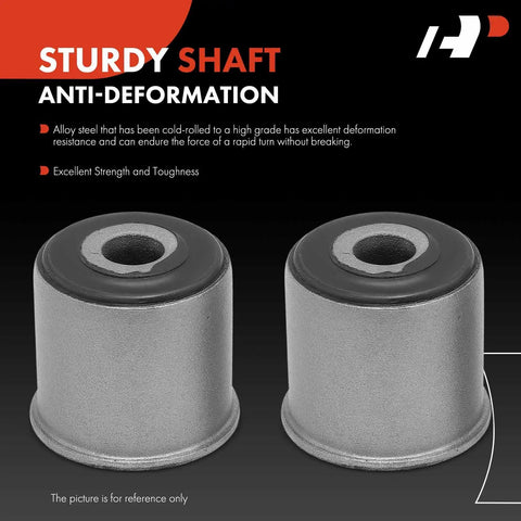 2 Pack Front Suspension Track Bar And Panhard Bar Bushings For Jeep Grand Cherokee WJ 1999-2004 Direct Replacement Front Left And Right Metal And Rubber Polished Finish Rust Protected Easy Install, two bushings