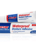 All Day Hold Denture Adhesive Cream For Uppers, Lowers, And Partials With Waterproof Seal, Zinc Free Formula And Food Grade Ingredients, 1.4 Oz Tube