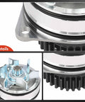 Close-up of Beefed Up Premium Engine Water Pump With Seal For 3.5L And 4.0L DOHC V6 Cars Fits Nissan Frontier Maxima Murano