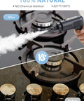 Hardcore Heavy Duty Steam Cleaner With Three Adjustable Pressure Settings And Blazing Fast Heat Up Spacious Water Tank Plus Full Tool Kit For Crushing Tough Grease Buildup On Kitchen Tile And Auto Interiors cleaning stove tops with steam.